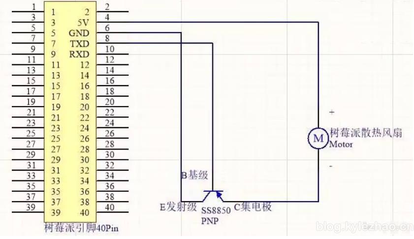 温控风扇电路示意图