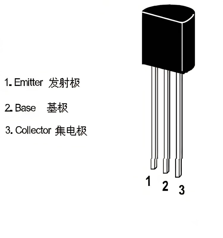 三极管引脚示意图